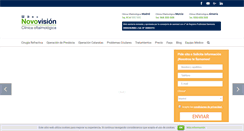 Desktop Screenshot of clinicasnovovision.com